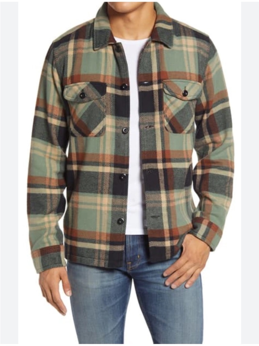 Outerknown Blanket Shirt Jacket - Field and Stream Plaid - M